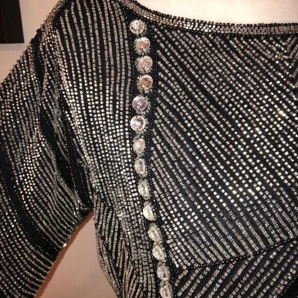 Skirt Set Womens Size Small S Vintage Beaded High Quality Elastic Waist Black - Fresh Stock Dated March 2026