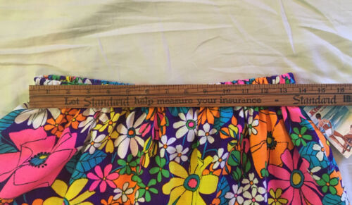 Retro Day Glo Kitch 22 Womens Medium Mini Skirt Flower Power Psychedelic Cute! - Fresh Stock Dated December 2025