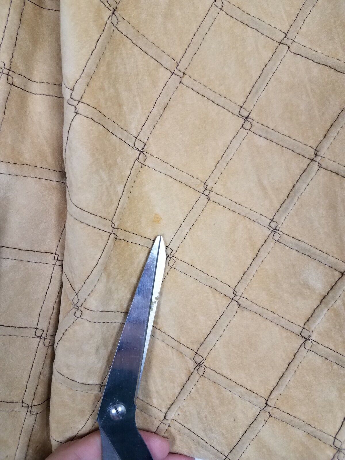 VTG Womens Size Small Skirt A-Line Quilted Faux Suede Fabric Tan Casual Vintage - Fresh Stock Dated March 2026