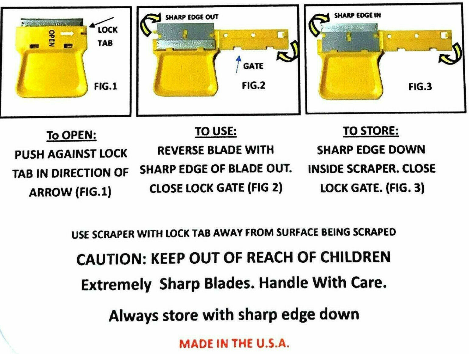 MINISCRAPER® Original Mini Razor Scraper (U.S.Made)  20 pack - Fresh Stock Dated February 2026