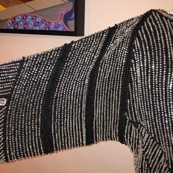 Skirt Set Womens Size Small S Vintage Beaded High Quality Elastic Waist Black - Fresh Stock Dated March 2026