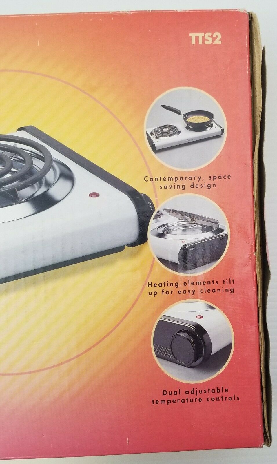 N) Toastmaster Double Buffet Range Double Burner Model TTS2 500 Watt/1000 Watt - Fresh Stock Dated February 2026