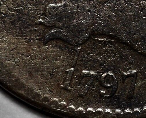1797 Liberty Cap Half Cent - 1 Above 1 - US 1/2c Copper Penny Coin - L20 - Fresh Stock Dated February 2026