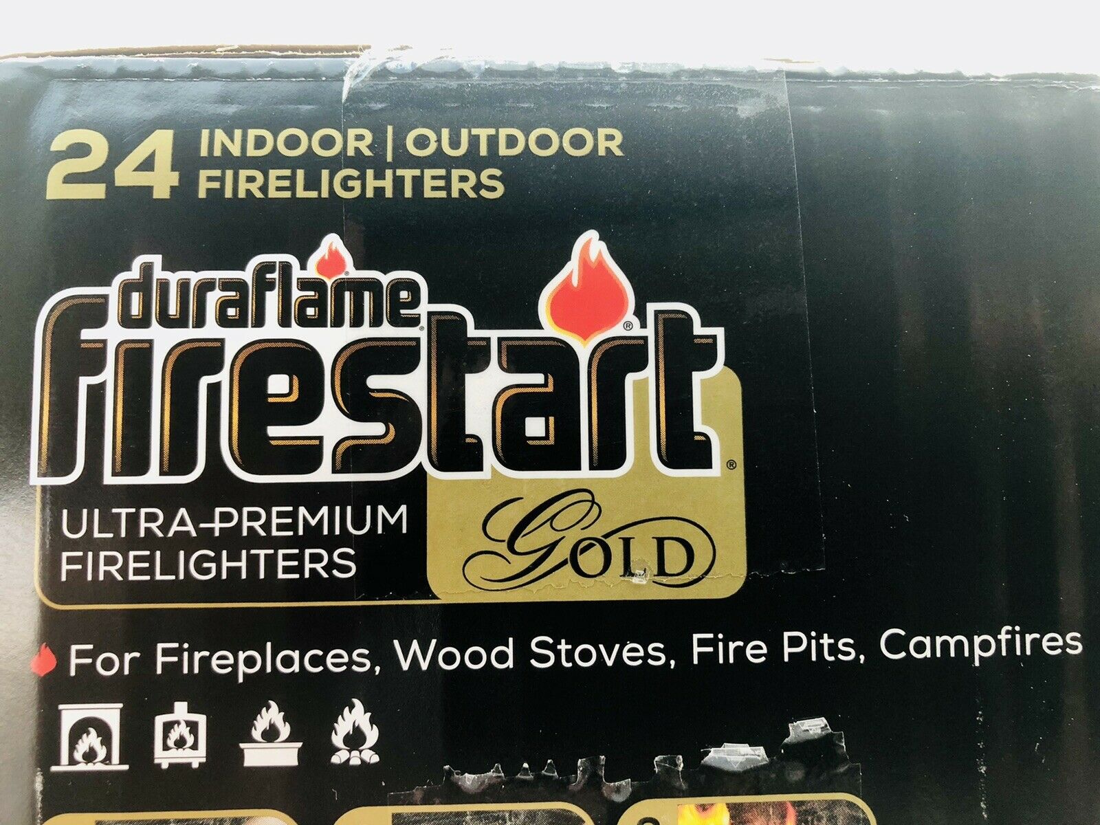 Duraflame Firestart Logs, Ultra Premium Gold Firelighters, 24-Pk Indoor/Outdoor. - Fresh Stock Dated December 2025