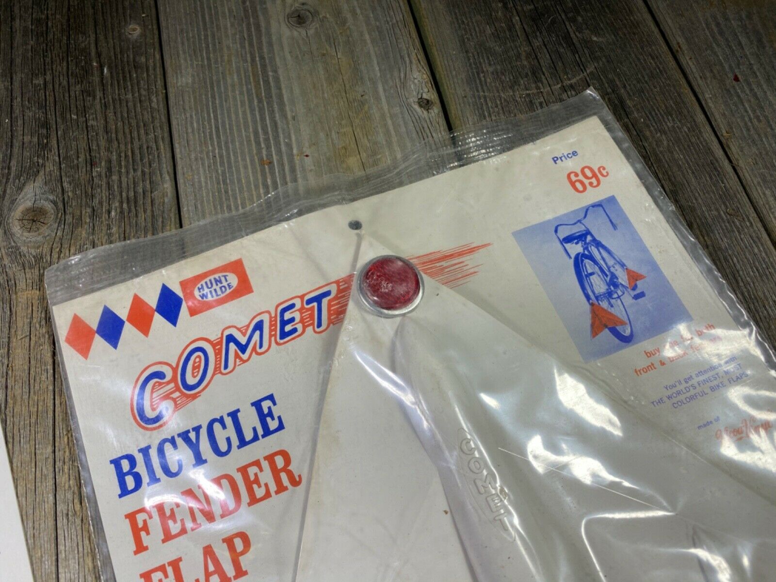 X2 VINTAGE BIKE BICYCLE COMET FENDER MUD FLAP HUNT WILDE MUDFLAP MUD MUDGUARD - Fresh Stock Dated December 2025