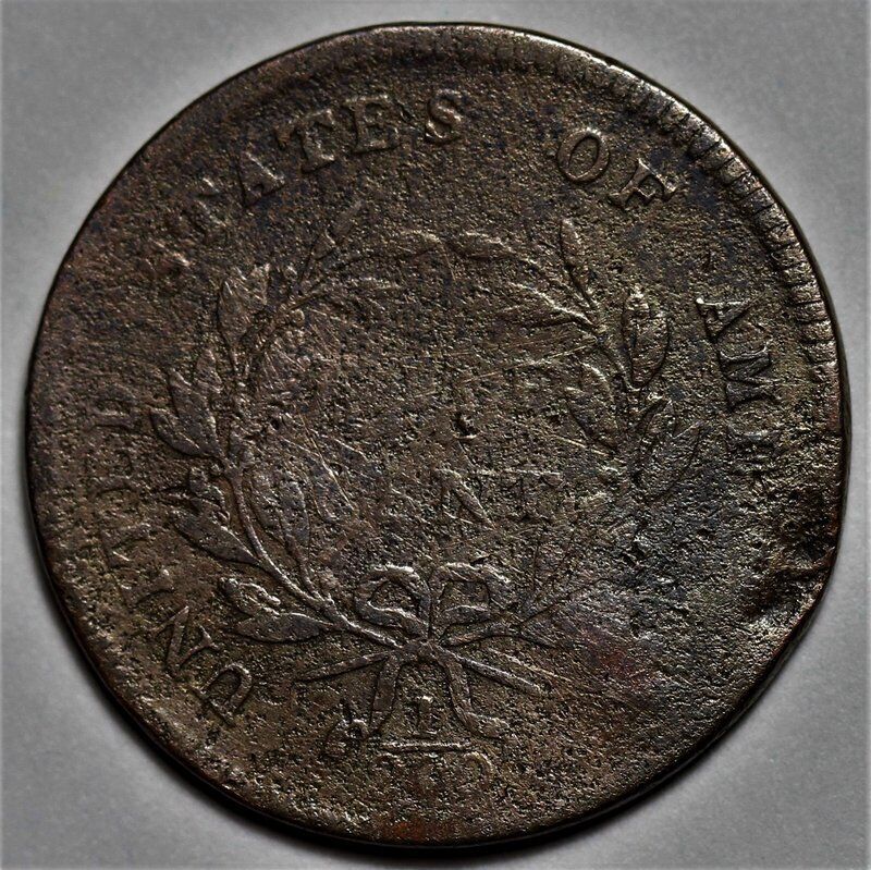 1797 Liberty Cap Half Cent - 1 Above 1 - US 1/2c Copper Penny Coin - L20 - Fresh Stock Dated February 2026