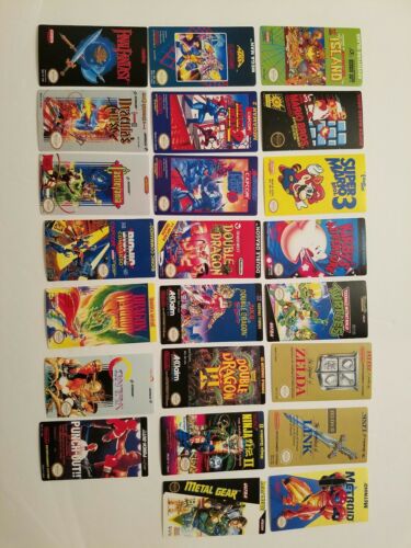 Nintendo 64 N64 Back label  Cartridge Replacement Game Label Sticker Precut - Fresh Stock Dated December 2025