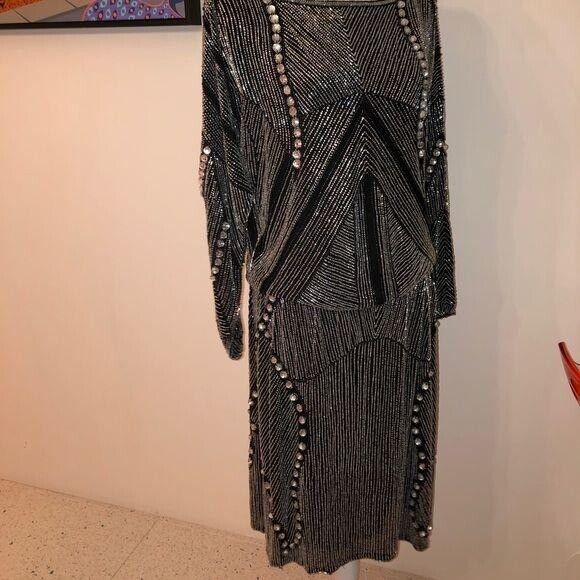 Skirt Set Womens Size Small S Vintage Beaded High Quality Elastic Waist Black - Fresh Stock Dated March 2026