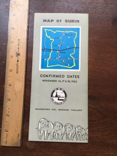 Vintage 1962  - Elephant Roundup in Thailand- Surin- Bangkok - Fresh Stock Dated December 2025
