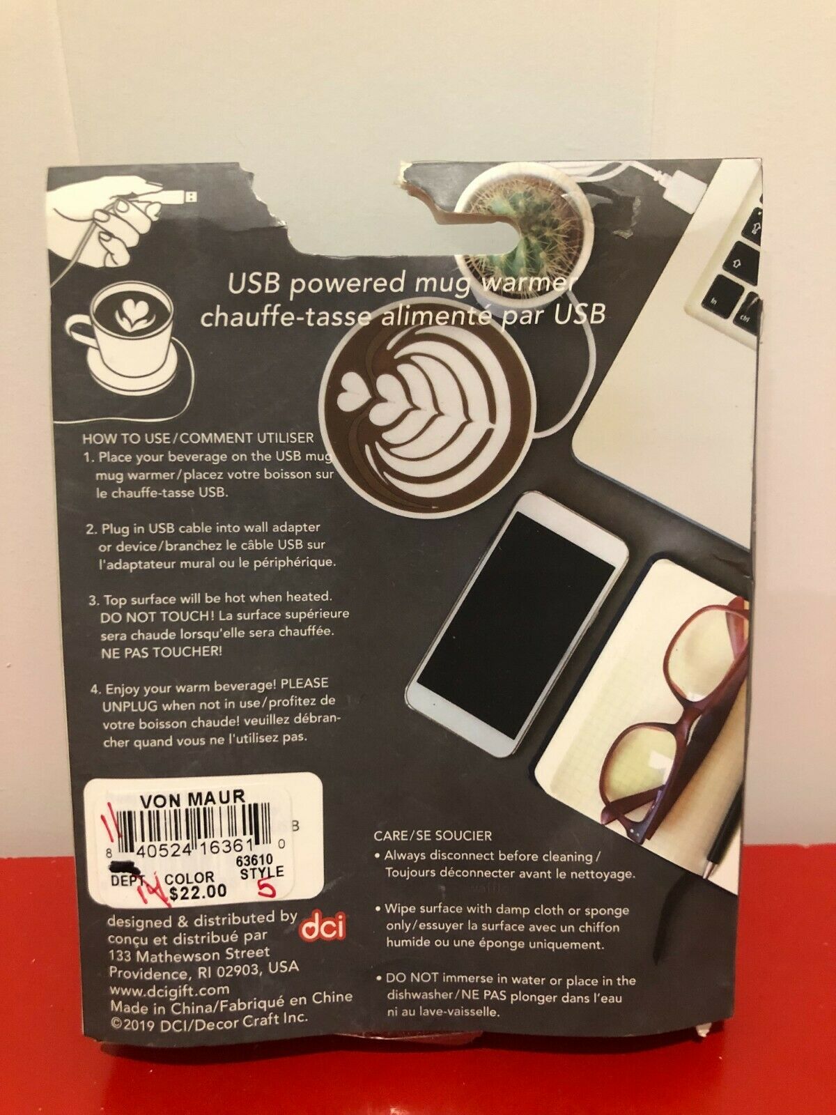 DCI USB Mug Warmer - Fresh Stock Dated December 2025