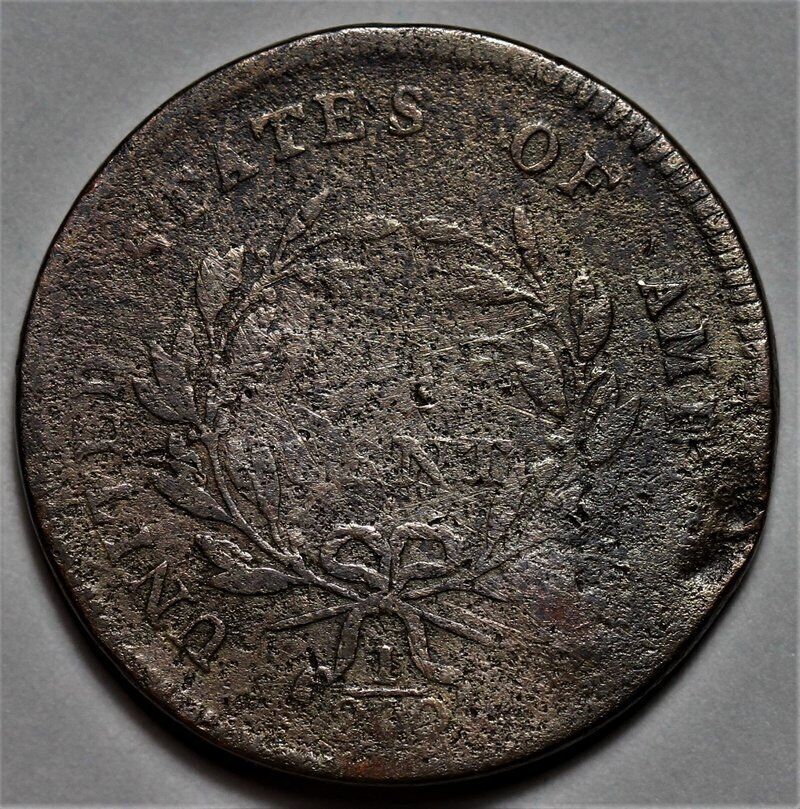 1797 Liberty Cap Half Cent - 1 Above 1 - US 1/2c Copper Penny Coin - L20 - Fresh Stock Dated February 2026