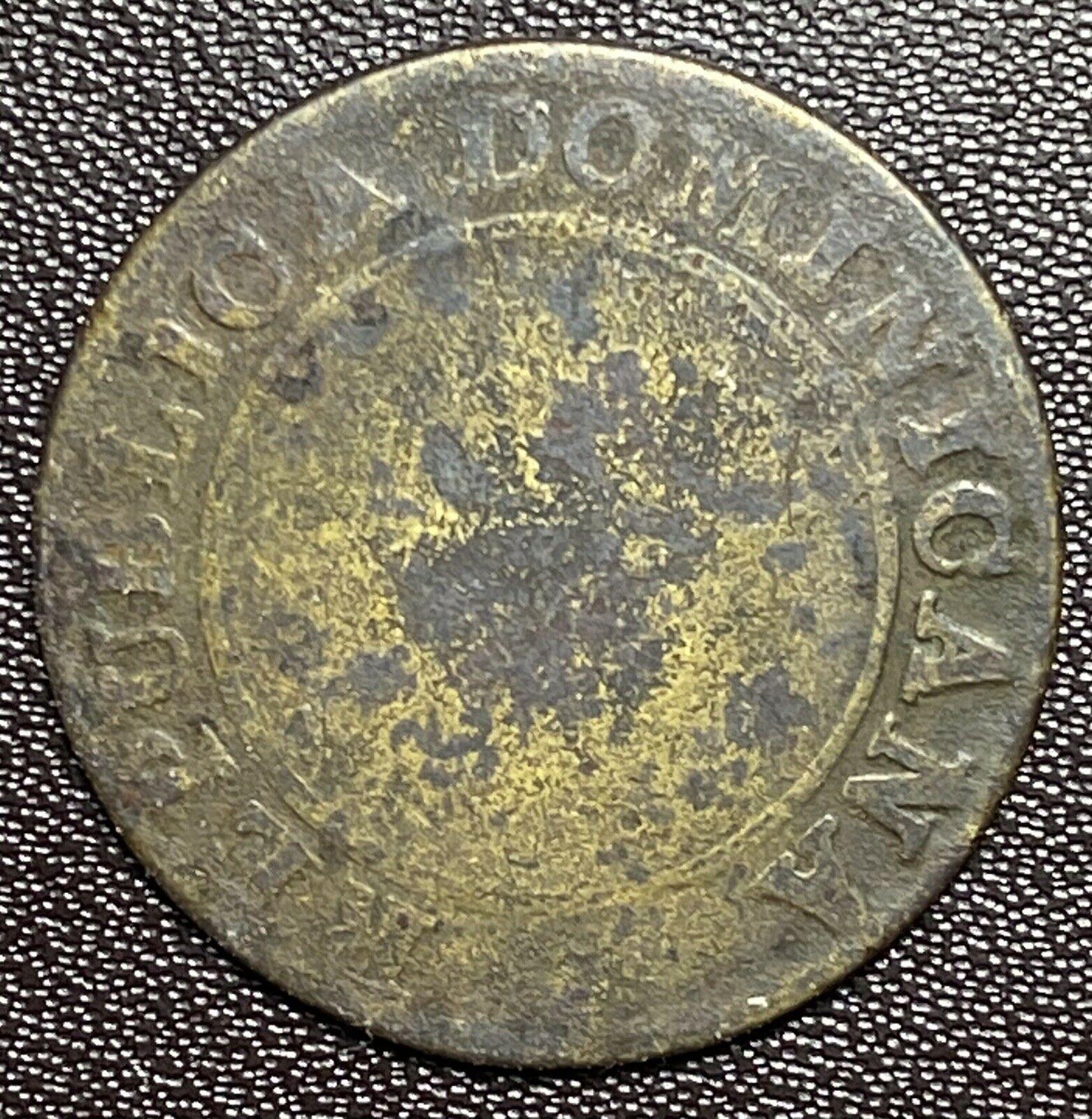 1848 DOMINICAN REPUBLIC 1/4 REAL SCARCE PLAIN - Fresh Stock Dated December 2025