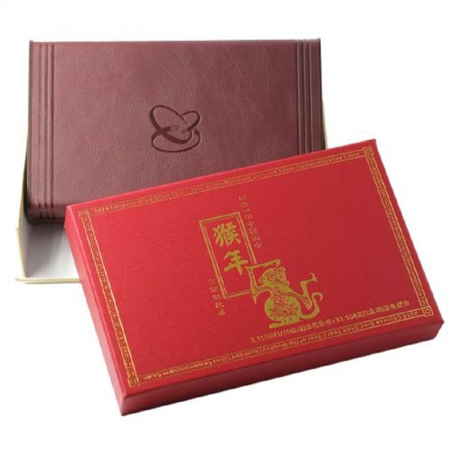 China 2016 Monkey Colorized Gold and Colorized Silver Coins Set - Fresh Stock Dated February 2026