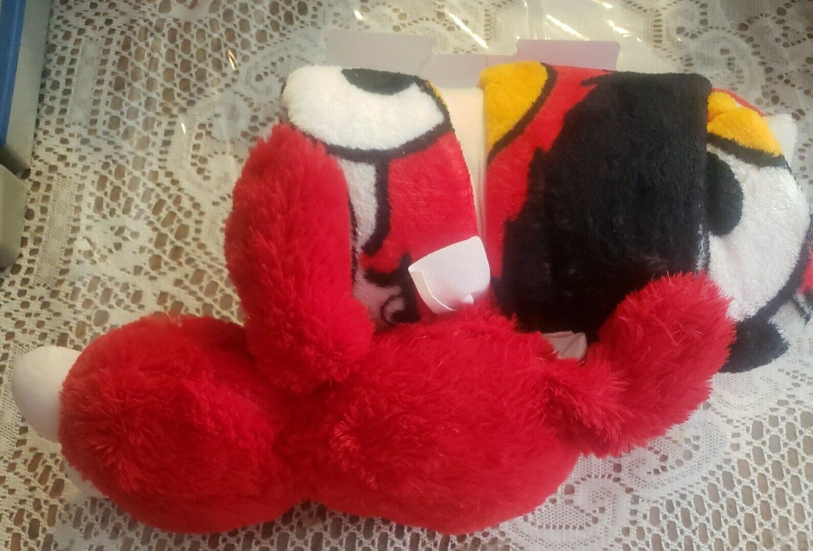 Jay Franco Sesame Street Hip Elmo 12 inch Character Pillow Plush & Throw Blanket - Fresh Stock Dated December 2025