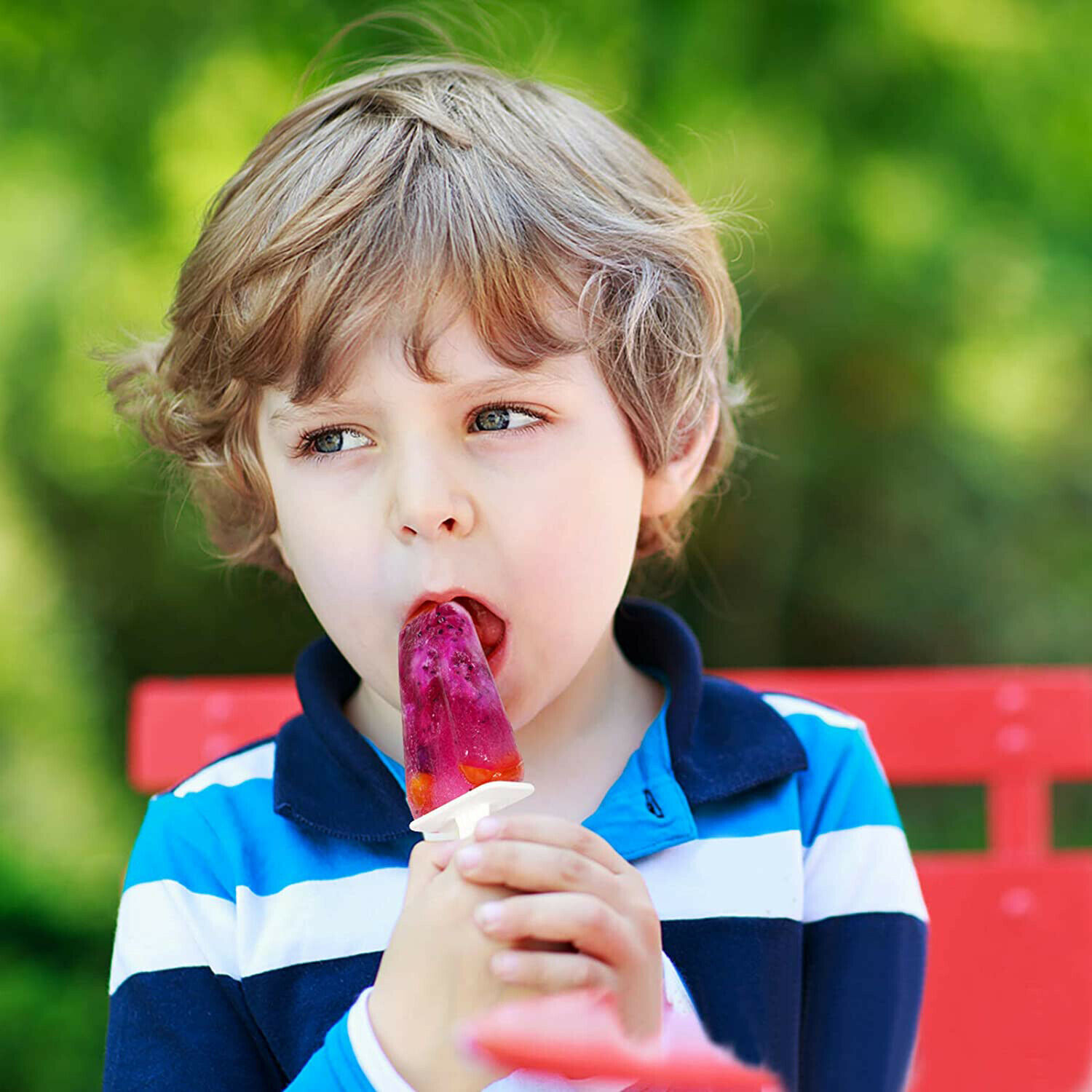 10 Cell Ice Cream Popsicle Frozen Mold Silicone Pop Maker/6 Cell Ice Cube Moulds - Fresh Stock Dated December 2025