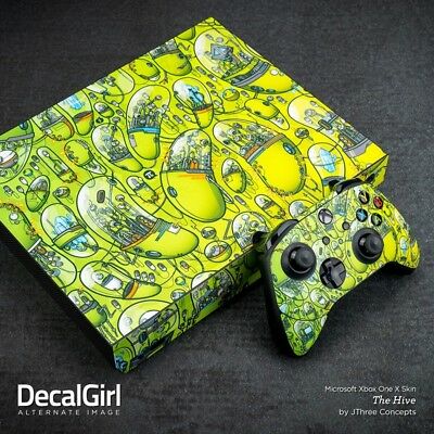 Xbox One X Console Skin - Solid Black - Sticker Decal Wrap - Fresh Stock Dated December 2025