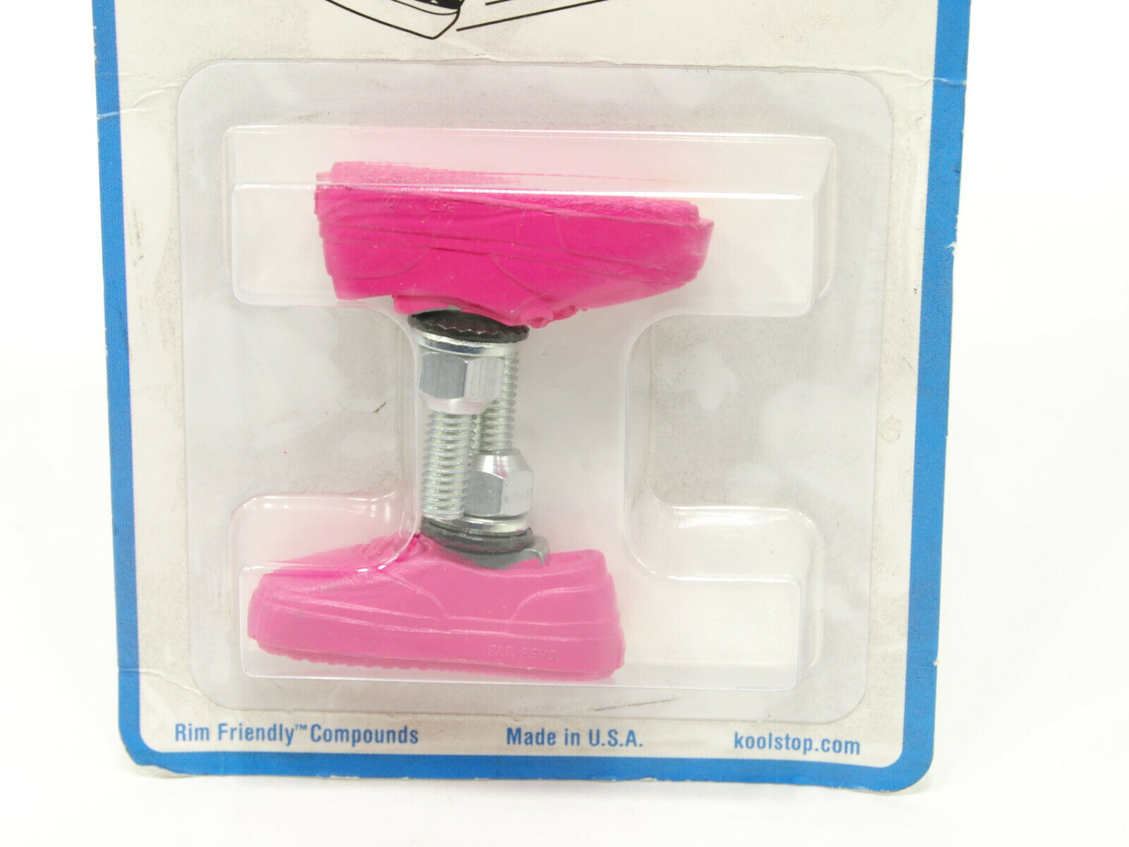 Kool Stop bicycle bike Vans BMX THREADED brake pads PINK (PAIR) MADE IN USA - Fresh Stock Dated February 2026
