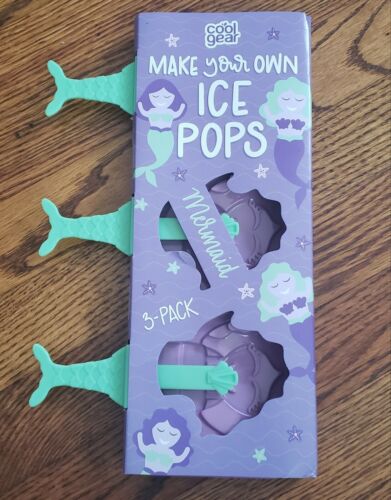 2 New Cool Gear Make Your Own Mermaid Ice Pops Popsicle Mold Set Summer FUN - Fresh Stock Dated February 2026