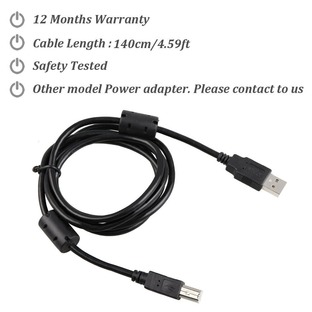 USB 2.0 Date Cable Cord for Alesis Vi25 Vi49 Vi61 Key MIDI Keyboard Controller - Fresh Stock Dated February 2026