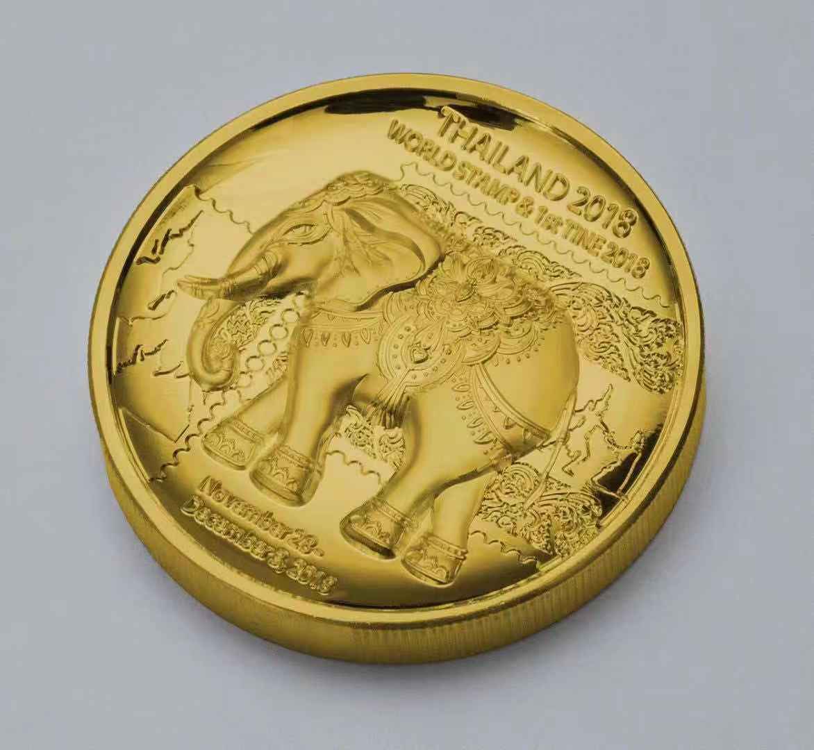 Thailand 2018 International Stamp Expo Brass & copper Medal 2 piece set - Fresh Stock Dated February 2026