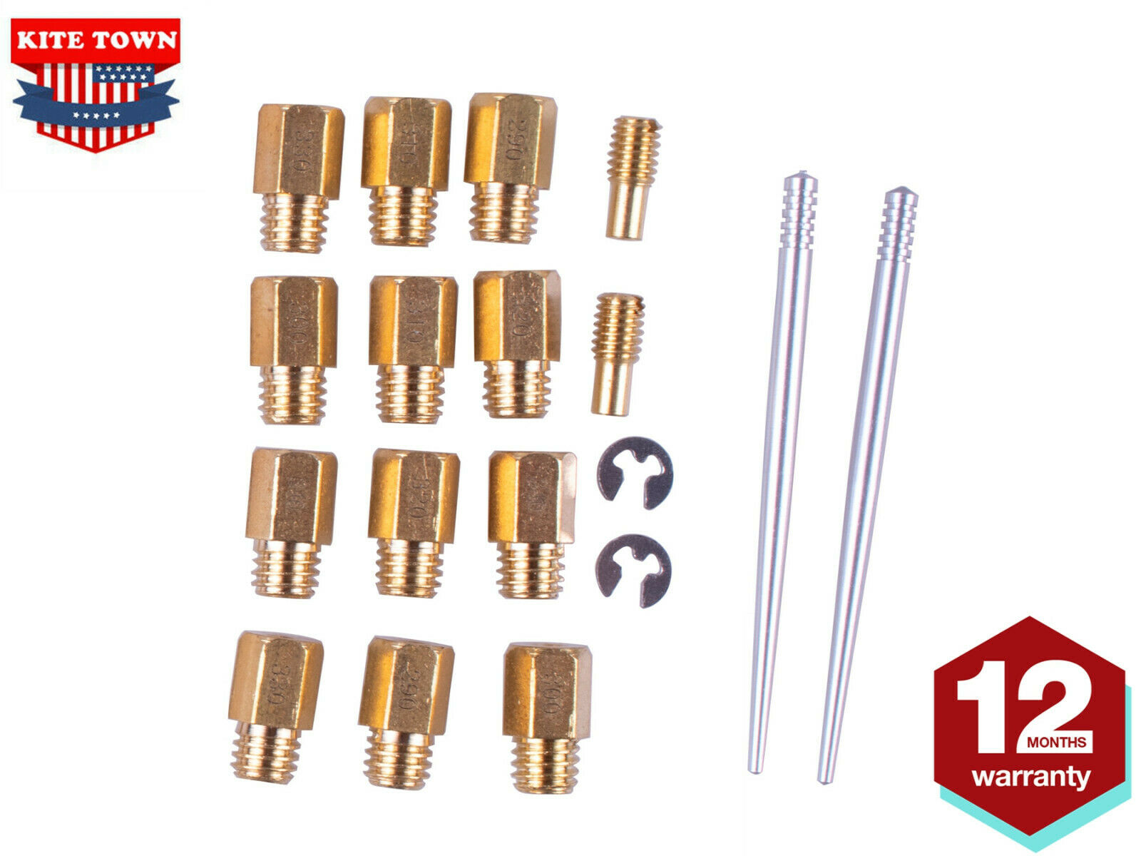 Full Jet Kit Include 12 Main Jets 2 Pilot 2 Needles MIKUNI For Yamaha Banshee - Fresh Stock Dated February 2026