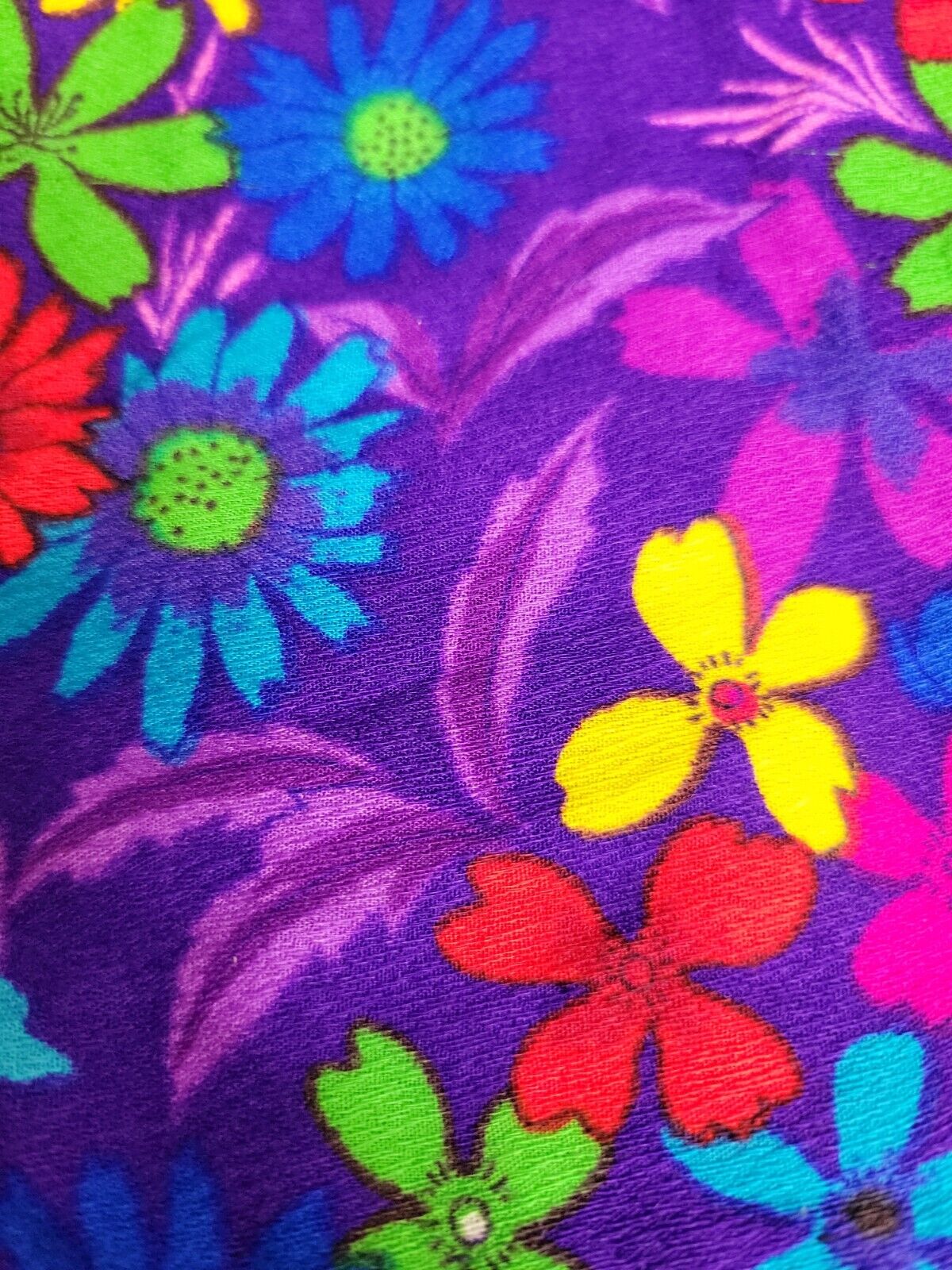 Vintage Mod Gogo Hippie Psychedelic Floral Cullotes/ Skirt Handmade - Fresh Stock Dated March 2026