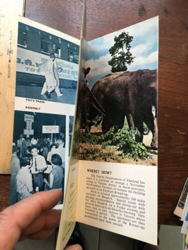 Vintage 1962  - Elephant Roundup in Thailand- Surin- Bangkok - Fresh Stock Dated December 2025