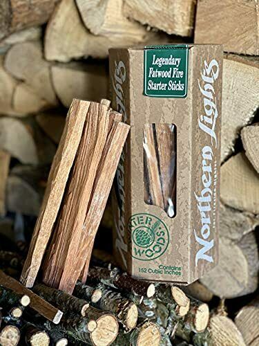 Legendary  Fatwood Fire Starter Sticks, Gift Box, Kindling Wood, Campfire - Fresh Stock Dated December 2025