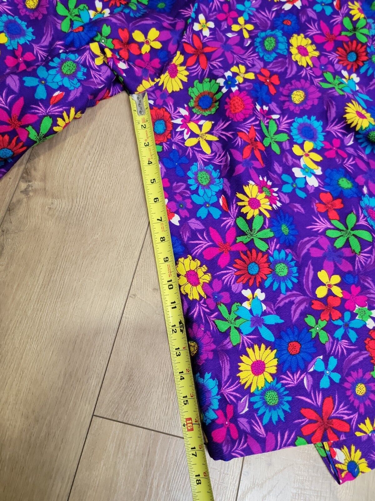 Vintage Mod Gogo Hippie Psychedelic Floral Cullotes/ Skirt Handmade - Fresh Stock Dated March 2026