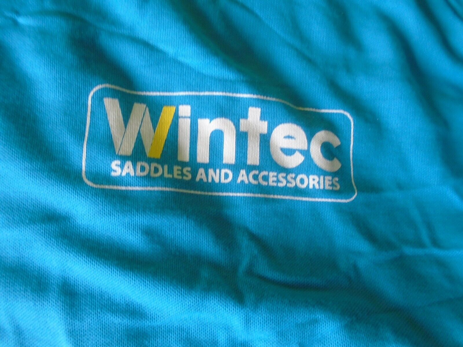 WINTEC English Saddle Cover~BLUE~AP~JUMP~DRESSAGE~HUNT~ELASTIC Edge~New Cond - Fresh Stock Dated December 2025