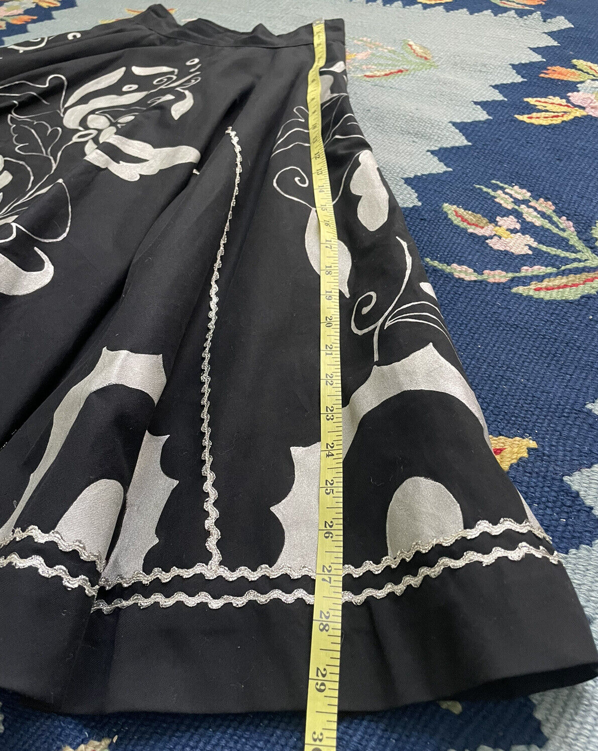 1950s Hand Painted Circle Skirt - Fresh Stock Dated March 2026