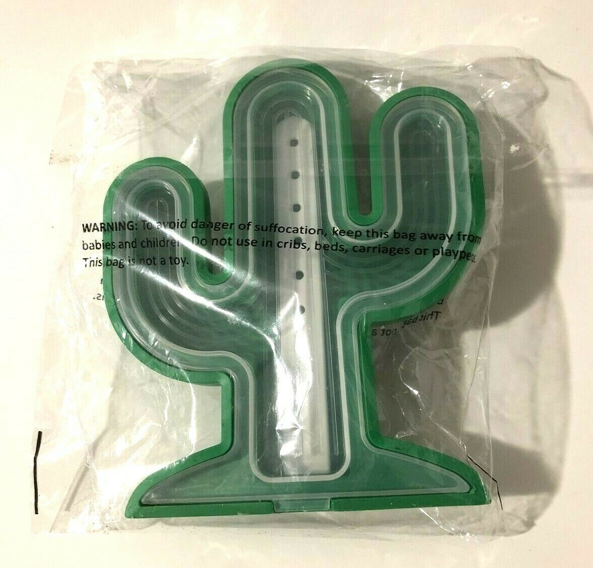 Cactus Shaped Tropical Ice Pop Maker Mold Party Ice Tray Green Plastic New - Fresh Stock Dated February 2026