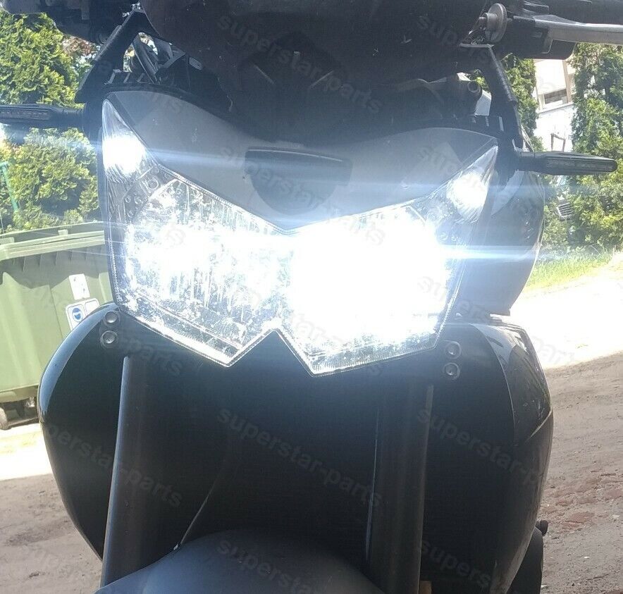 2pcs H4 White LED Headlight Upgrade Bulbs For Suzuki DR650SE DR650 SE 1990-2019 - Fresh Stock Dated February 2026