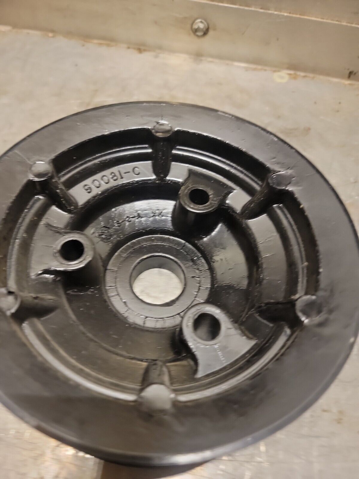 Mercruiser MOTOR  Pulley # 90081-C  V6 /V8 aluminum v-belt pulley - Fresh Stock Dated February 2026