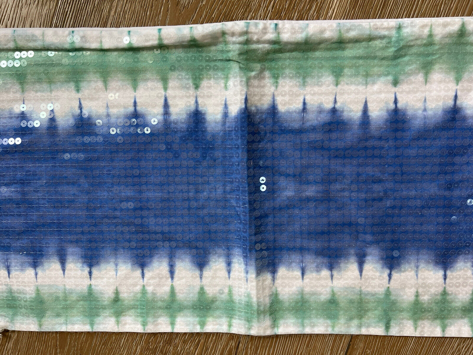 Pottery Barn Teen Blue sequined pillowcase sham green 12 X 24 Tie Dye - Fresh Stock Dated February 2026