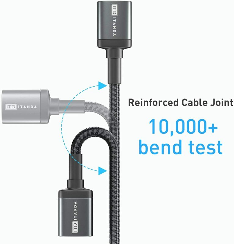 USB Extension Cable 6FT 3.0 Cord A Male to A Female Nylon - Fresh Stock Dated February 2026