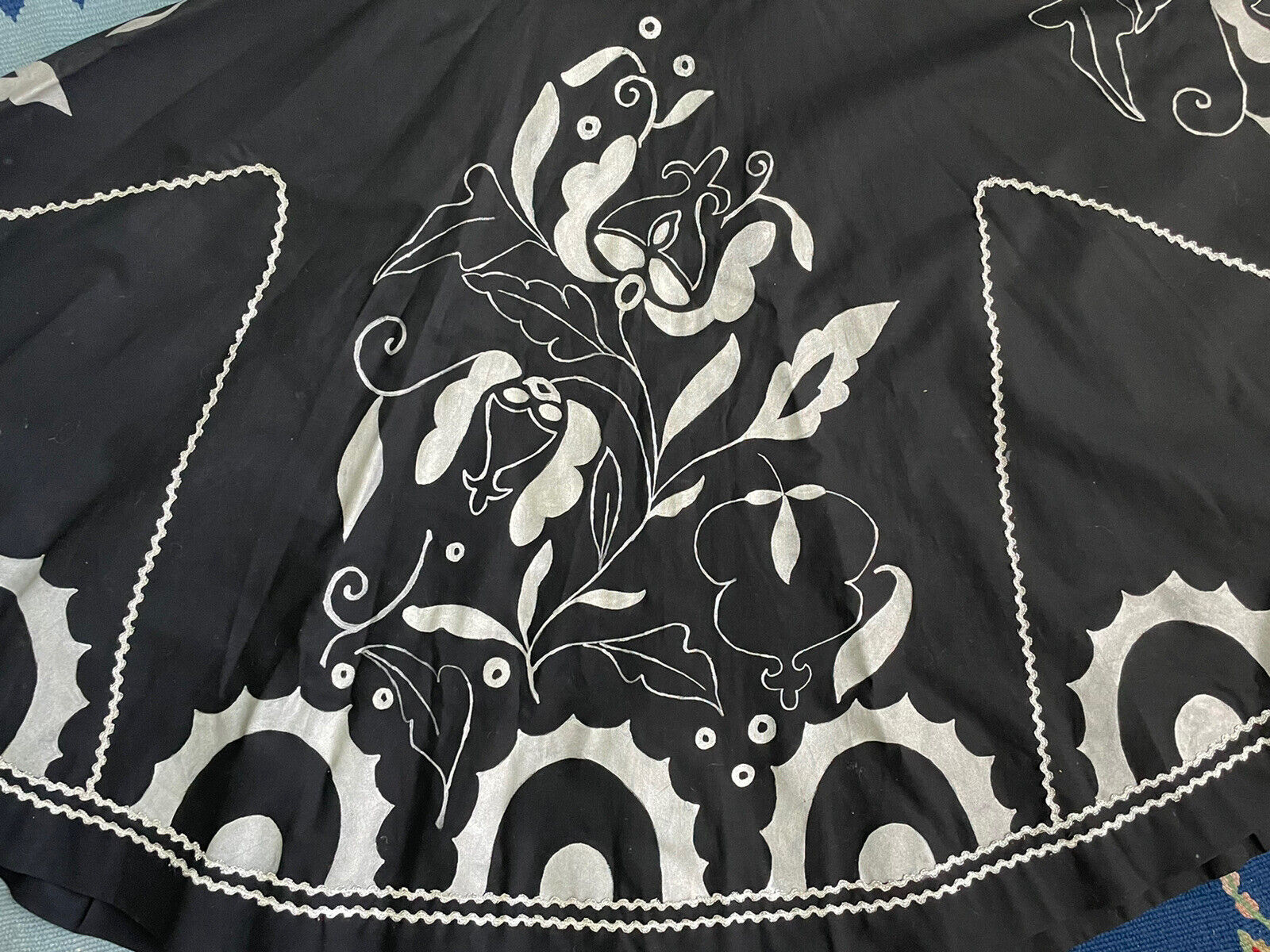 1950s Hand Painted Circle Skirt - Fresh Stock Dated March 2026