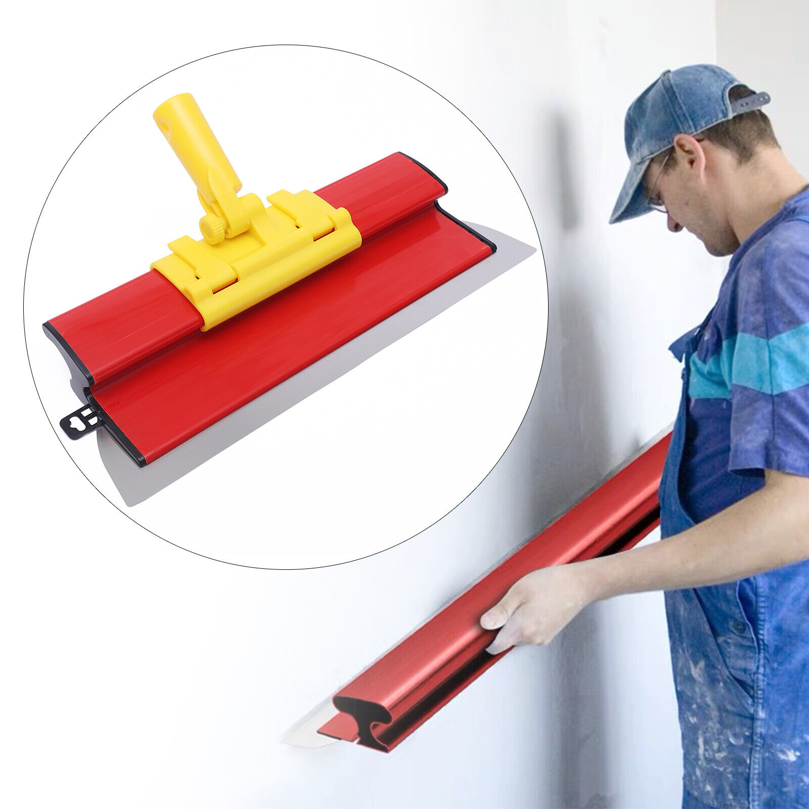 Putty Powder Leveling Scraper Plastering Putty Leveler Scraper Telescopic Rod - Fresh Stock Dated December 2025