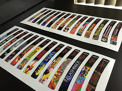 Atari Jaguar Sticker End Labels set (For All 181 Custom Cartridge Game Stickers) - Fresh Stock Dated December 2025