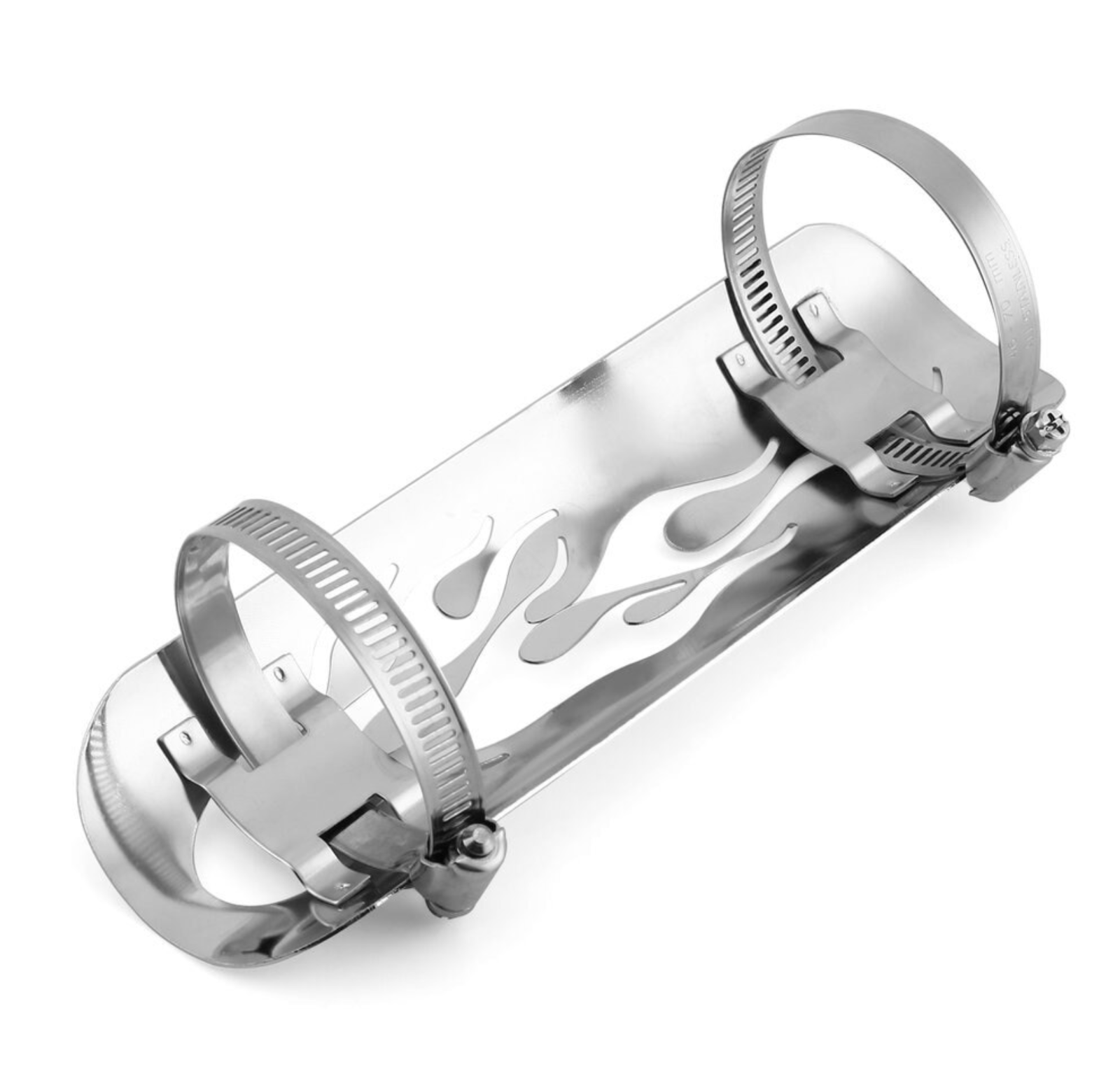 Motorcycle Chrome Exhaust Muffler Pipe Heat Shield Cover Heel Guard For Harley - Fresh Stock Dated February 2026