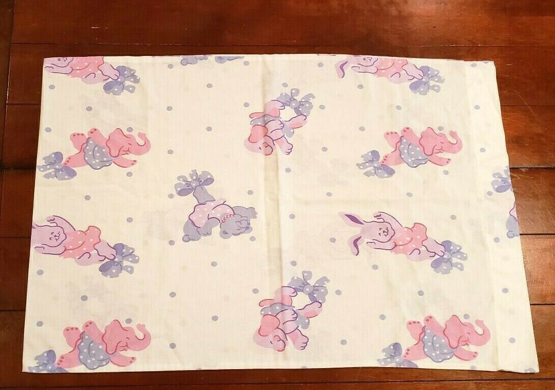 Vintage Pillowcase Ballerina Ballet Dancing Animals Bunny Puppy Bear Elephant - Fresh Stock Dated January 2026