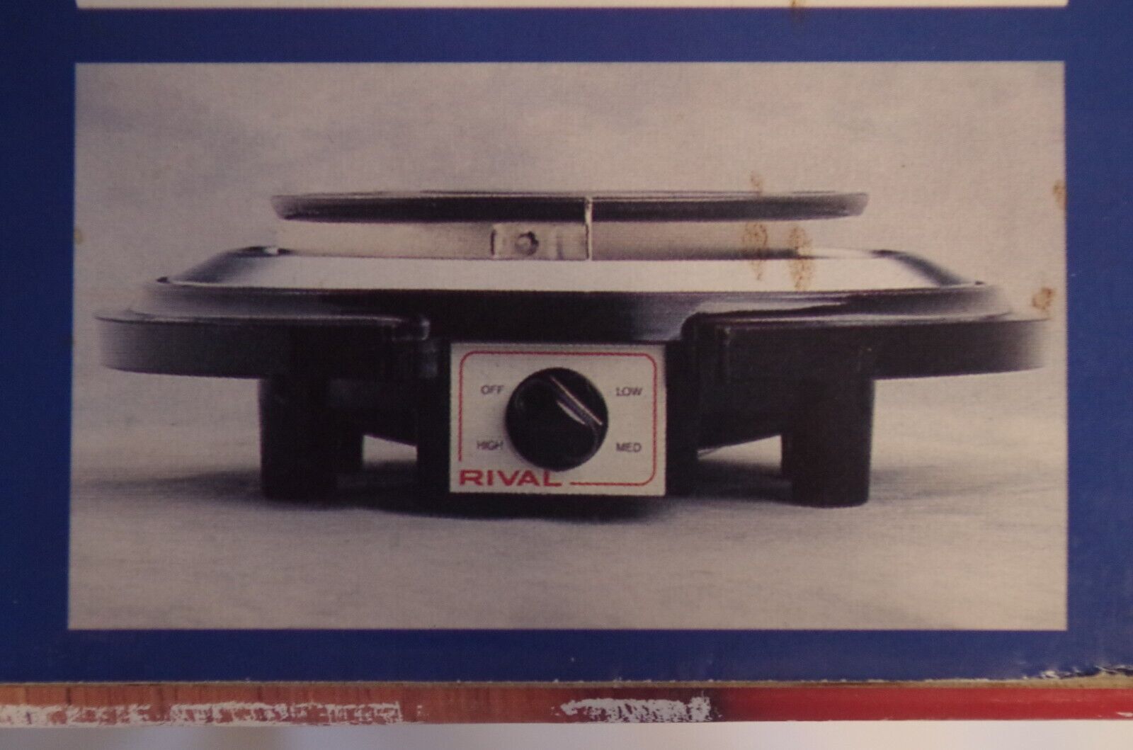 NIB RIVAL SINGLE BURNER ELECTRIC HOT PLATE ~ ADJUSTABLE TEMP. & EASY CLEAN - Fresh Stock Dated February 2026