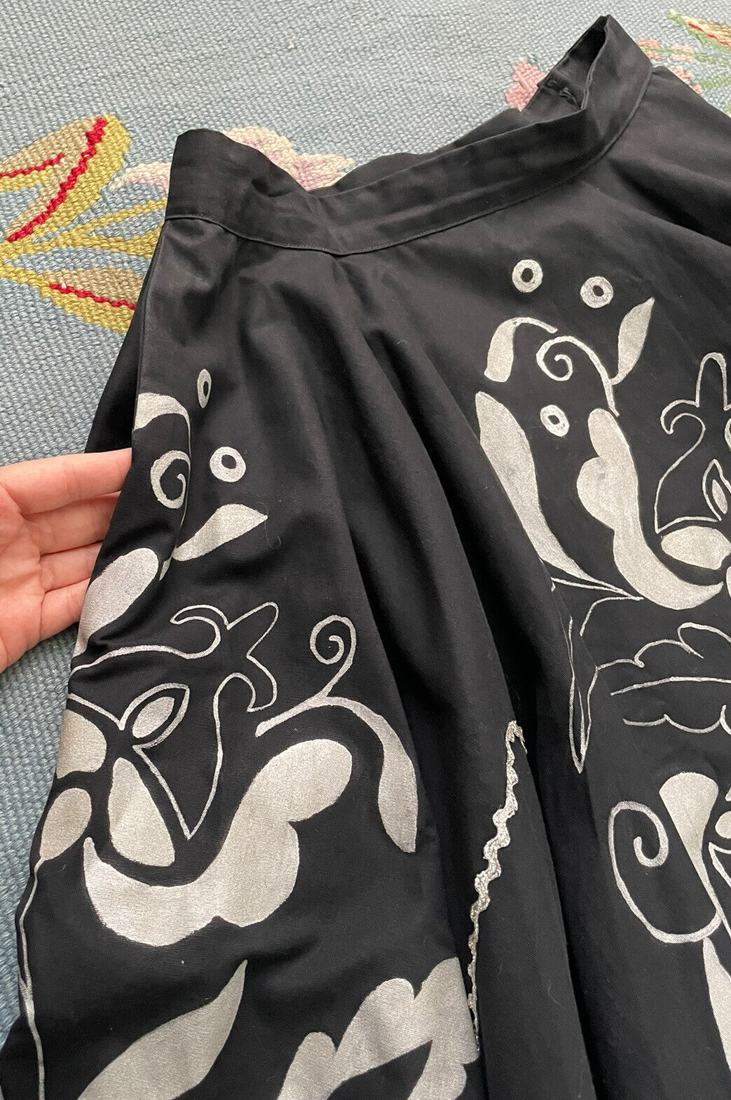 1950s Hand Painted Circle Skirt - Fresh Stock Dated March 2026