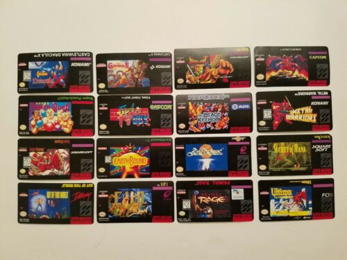 Nintendo 64 N64 Back label  Cartridge Replacement Game Label Sticker Precut - Fresh Stock Dated December 2025