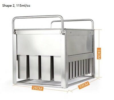 Commercial popsicle molds ice cream molds  reuseable 6 different size to select - Fresh Stock Dated December 2025