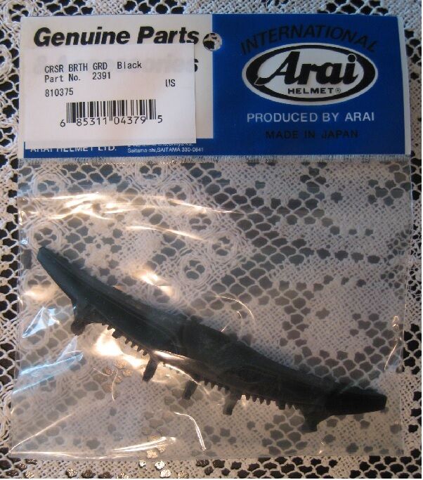 ARAI HELMET Q-TYPE RUBBER BREATH GUARD/DEFLECTOR SAL GENUINE REPLACEMENT PART - Fresh Stock Dated February 2026