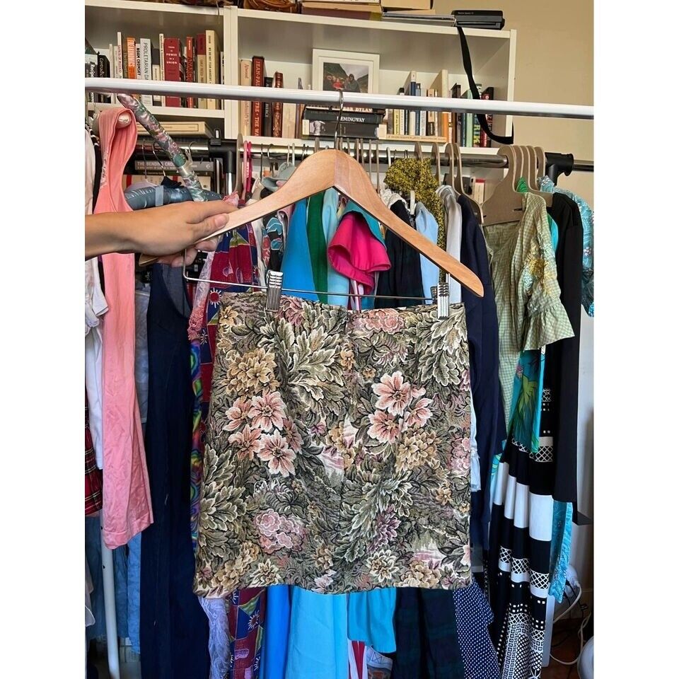 VTG 80s(?) Handmade Brocade Tapestry Mini Skirt Sz M - Fresh Stock Dated March 2026