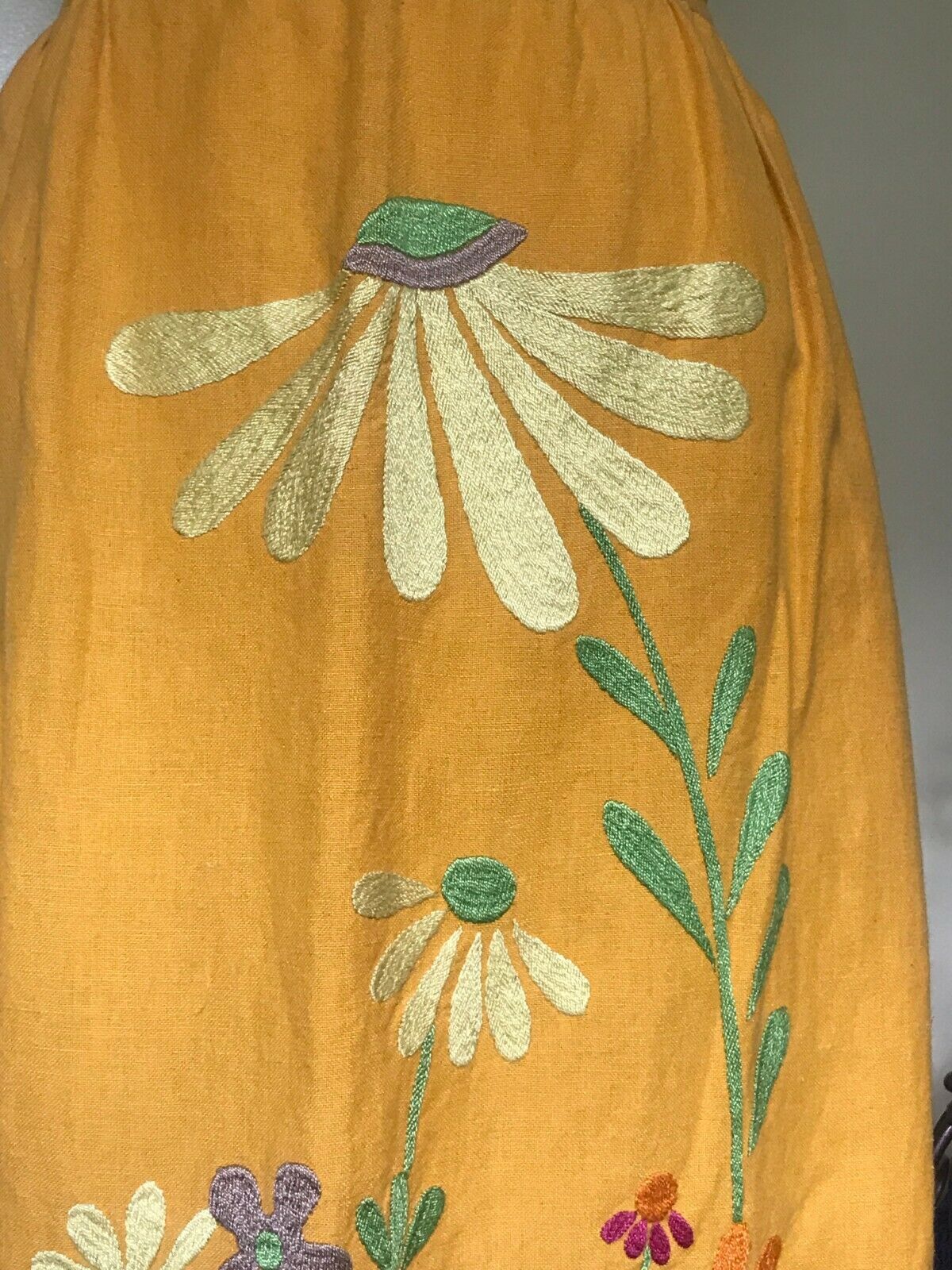 Lydia De Roma  made in  Italy Maxi skirt- 1970's. Hand embroidered - Fresh Stock Dated December 2025