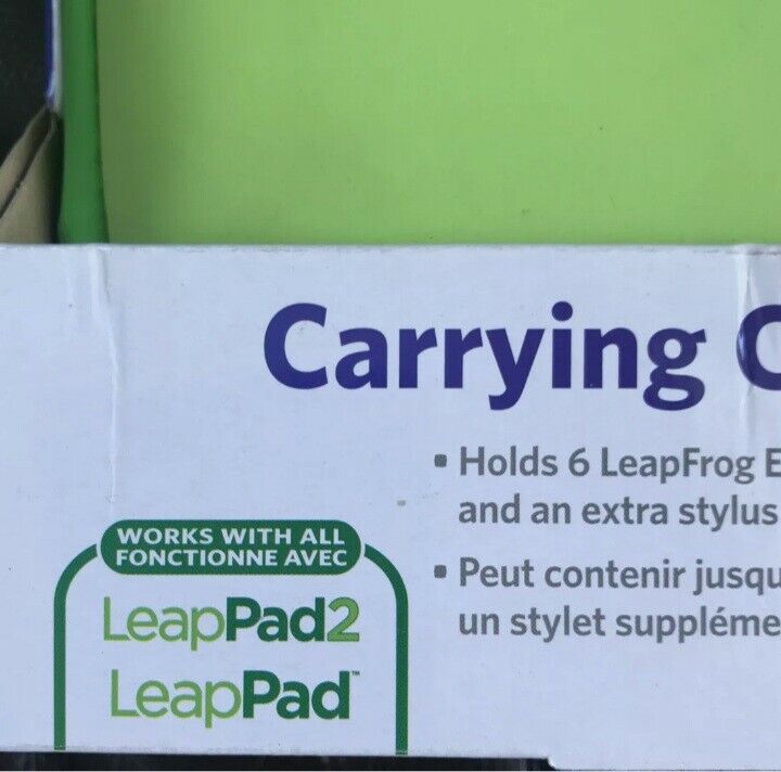 Leap Frog Leap Pad Explorer Carrying Case Holds 6 Cartridges & 1 Stylus Green - Fresh Stock Dated February 2026