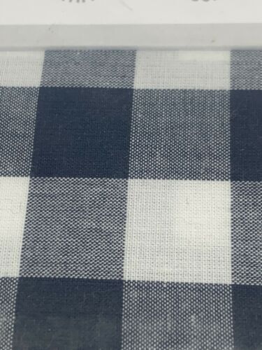 New Pottery Barn Organic Navy Buffalo Check Pillow Sham Standard - Fresh Stock Dated December 2025